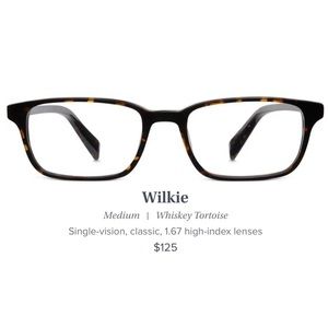 Warby Parker Wilkie Glasses in Whiskey Tortoise